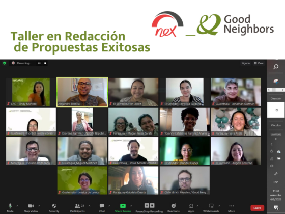 Nex inició el Taller en Diseño de Propuestas Exitosas para el staff de Good Neighbors en Latinoamérica