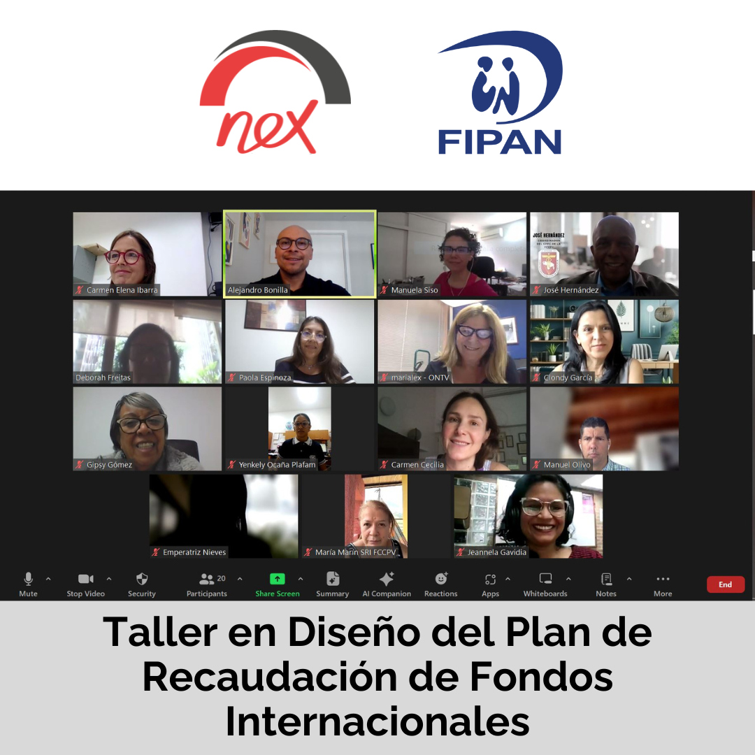 Taller en Diseño del Plan de Recaudación de Fondos Internacionales con FIPAN Venezuela